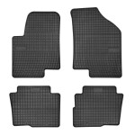 floor mats ( set, rubber, 4pc., black) KIA SOUL 02.09- liftback